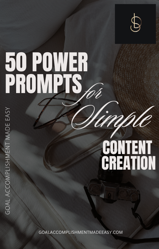 Content Prompt Playbook - Goal Accomplishment Made Easy